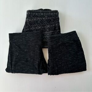 Black Patterned Leggings